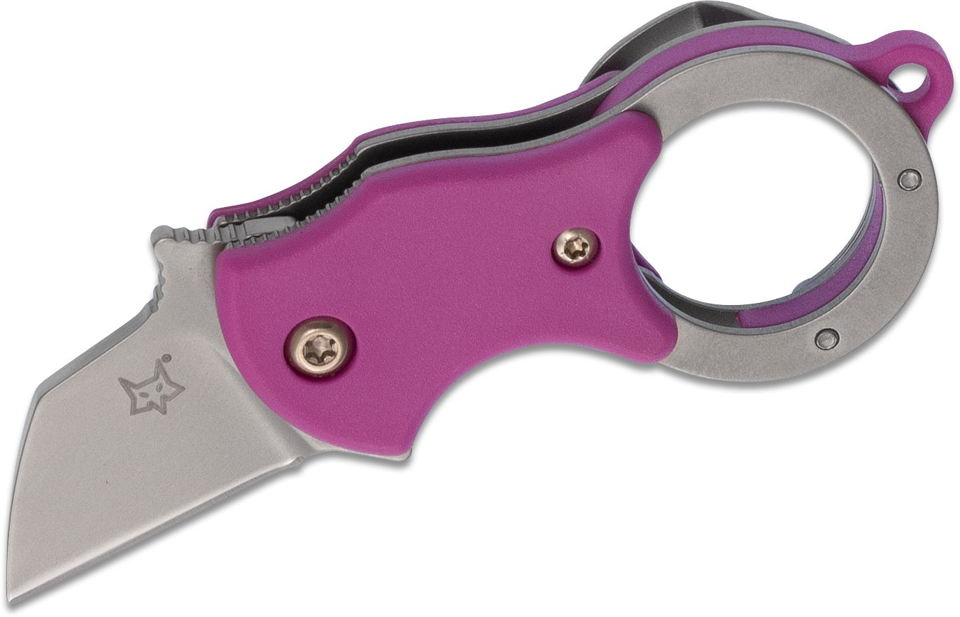 FX-536 P FOX MINI-TA FOLD. KNIFE PURPLE NYLON HDL-1.4116